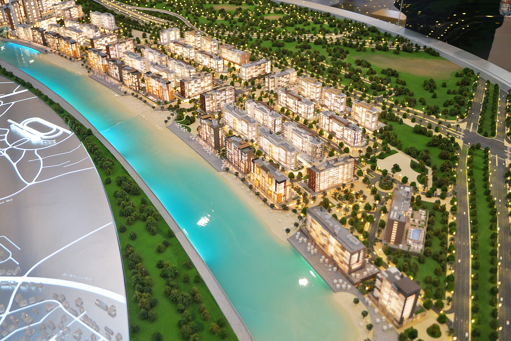 Azizi Riviera Meydan Location and Connectivity Map Azizi Riviera Meydan location image highlighting community accessibility and road connections in Dubai.