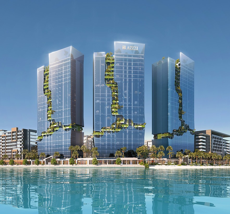 Azizi Riviera Phase 1 waterfront towers in Meydan Dubai