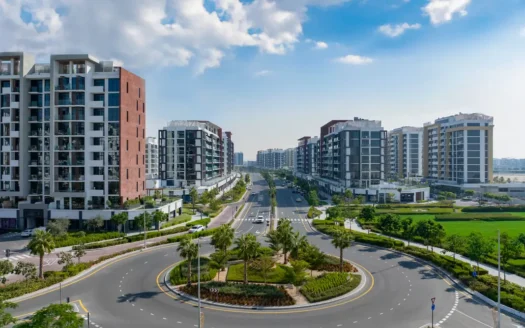 Azizi Riviera Meydan residential buildings with waterfront views in MBR City Dubai