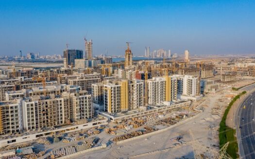 Azizi Riviera Meydan waterfront community with retail promenade and modern residential towers